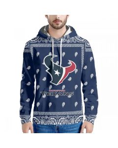 Men's Houston Texans Navy Pullover Hoodie