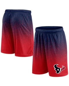 Men's Houston Texans Navy/Red Ombre Shorts