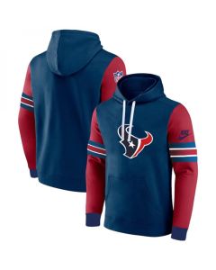 Men's Houston Texans Navy/Red Pullover Hoodie