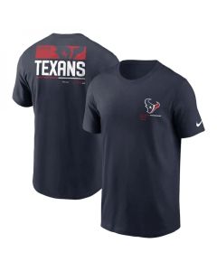 Men's Houston Texans Navy Team Incline T-Shirt