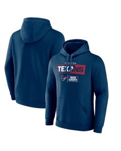 Men's Houston Texans Navy x Bud Light Pullover Hoodie