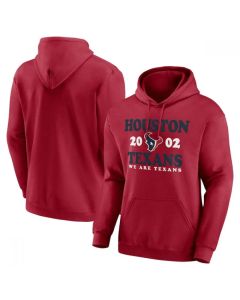Men's Houston Texans Red Fierce Competitor Pullover Hoodie