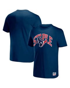 Men's Houston Texans x Staple Navy Logo Lockup T-Shirt