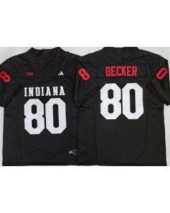 Men's Indiana Hoosiers #80 Charlie Becker Black Vapor F.U.S.E. Limited Jersey (Black)
