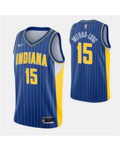 Men's Indiana Pacers #15 Naz Mitrou-Long 2020-21 Royal City Edition Swingman Stitched Jersey