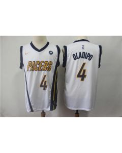 Men's Indiana Pacers #4 Victor Oladipo White 2018/19 Earned Edition Swingman Stitched NBA Jersey