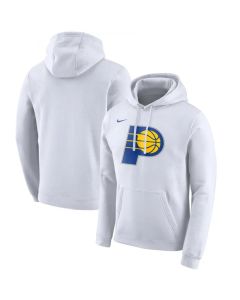 Men's Indiana Pacers White City Edition Club Pullover Hoodie