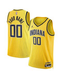 Men's Indiana Pacers Yellow 2026/27 Statement Edition Stitched Basketball Custom Jersey