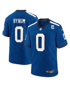 Men's Indianapolis Colts #0 Camryn Bynum Heather Royal Alternate 2 Indiana Nights Game Jersey (Royal)