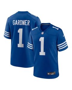 Men's Indianapolis Colts #1 Ahmad Sauce Gardner Royal Team Game Jersey (Style 2)