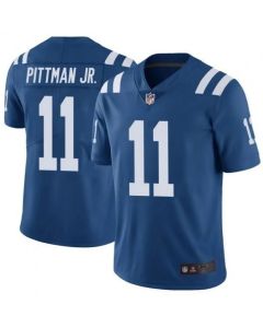 Men's Indianapolis Colts #11 Michael Pittman Jr. Limited Royal Color Rush Vapor Untouchable Limited Stitched Jersey