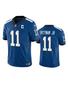 Men's Indianapolis Colts #11 Michael Pittman Jr. Royal 2023 F.U.S.E. Indiana Nights Limited Stitched Football Jersey