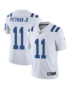 Men's Indianapolis Colts #11 Michael Pittman Jr. White Vapor Untouchable Limited Stitched Jersey