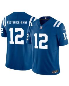 Men's Indianapolis Colts #12 Nick Westbrook-Ikhine Blue 2026 F.U.S.E. Vapor Limited Stitched Football Jersey (Blue)