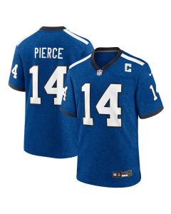Men's Indianapolis Colts #14 Alec Pierce Nike Blue Alternate Game Jersey (Blue)