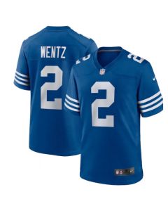Men's Indianapolis Colts #2 Carson Wentz Royal 2021 Limited Stitched Jersey