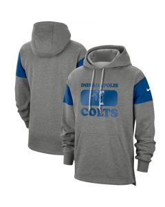 Men's Indianapolis Colts 2019 Grey Fan Gear Historic Pullover Hoodie