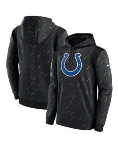 Men's Indianapolis Colts 2021 Charcoal Crucial Catch Therma Pullover Hoodie