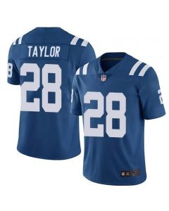 Men's Indianapolis Colts #28 Jonathan Taylor Blue Stitched Jersey