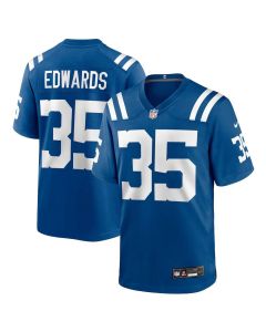 Men's Indianapolis Colts #35 Johnathan Edwards Royal Team Game Jersey (Royal)