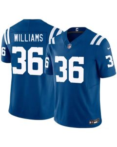 Men's Indianapolis Colts #36 Roydell Williams Blue 2026 Vapor F.U.S.E. Limited Jersey