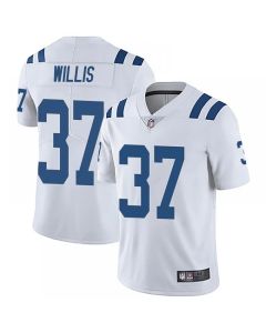 Men's Indianapolis Colts #37 Khari Willis White Vapor Untouchable Limited Stitched Jersey