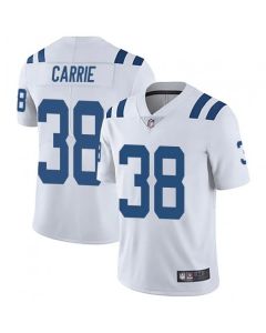 Men's Indianapolis Colts #38 T.J. Carrie White Vapor Untouchable Limited Stitched Jersey