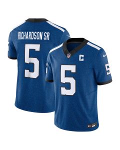 Men's Indianapolis Colts #5 Anthony Richardson Royal 2023 F.U.S.E. Indiana Nights Limited Stitched Football Jersey