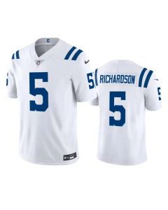 Men's Indianapolis Colts #5 Anthony Richardson White 2023 Draft Vapor Untouchable Stitched Football Jersey