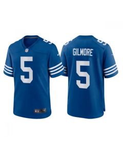 Men's Indianapolis Colts #5 Stephon Gilmore Blue Stitched Football Jersey (Blue)