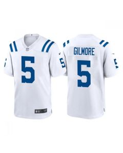 Men's Indianapolis Colts #5 Stephon Gilmore White Stitched Football Jersey (White)
