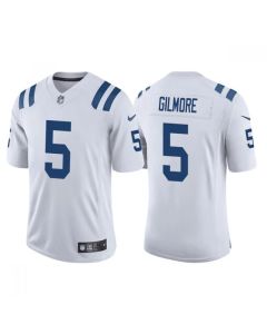 Men's Indianapolis Colts #5 Stephon Gilmore White Stitched Football Jersey