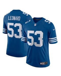 Men's Indianapolis Colts #53 Darius Leonard Royal 2021 Limited Stitched Jersey