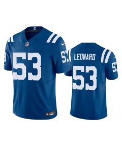 Men's Indianapolis Colts #53 Shaquille Leonard Blue 2023 F.U.S.E Vapor Untouchable Stitched Football Jersey