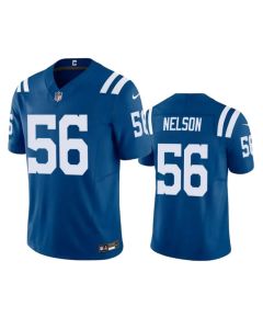 Men's Indianapolis Colts #56 Quenton Nelson Blue 2023 F.U.S.E Vapor Untouchable Stitched Football Jersey
