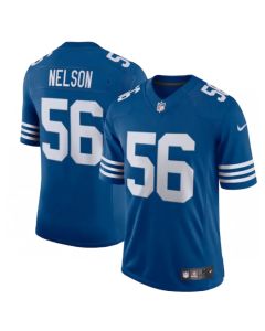Men's Indianapolis Colts #56 Quenton Nelson Royal 2021 Limited Stitched Jersey