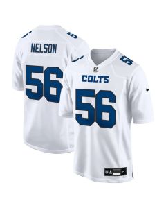 Men's Indianapolis Colts #56 Quenton Nelson Tundra White Fashion Game Jersey