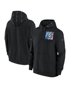 Men's Indianapolis Colts Black 2023 Crucial Catch Club Pullover Hoodie