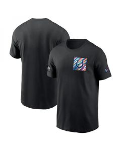 Men's Indianapolis Colts Black 2023 Crucial Catch Sideline Tri-Blend T-Shirt