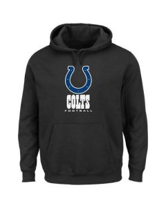 Men's Indianapolis Colts Black Critical Victory Pullover Hoodie