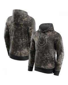 Men's Indianapolis Colts Black/Gray Blackout Tonal Pullover Hoodie