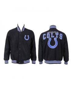 Men's Indianapolis Colts Black Stitched Jacket