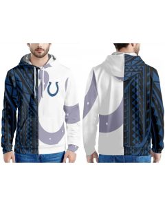 Men's Indianapolis Colts Blue/Black/White Pullover Hoodie