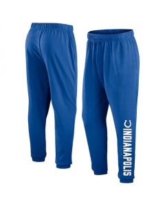 Men's Indianapolis Colts Blue Chop Block Fleece Sweatpants