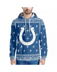 Men's Indianapolis Colts Blue Pullover Hoodie (Blue)
