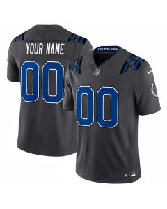 Men's Indianapolis Colts Charcoal 2026 Rivalries Collection Vapor F.U.S.E. Limited Custom Jersey (Charcoal)