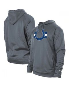 Men's Indianapolis Colts Gray New Era Training Camp Raglan Pullover Hoodie