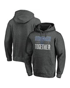 Men's Indianapolis Colts Heather Charcoal Stronger Together Pullover Hoodie