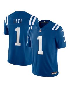 Men's Indianapolis Colts Laiatu Latu Royal 2024 NFL Draft First Round Pick Player F.U.S.E. Vapor Untouchable Limited Stitched Football Jersey
