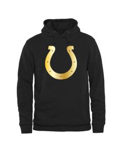 Men's Indianapolis Colts Pro Line Black Gold Collection Pullover Hoodie